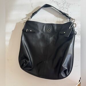 Coach Black Leather Shoulder Bag